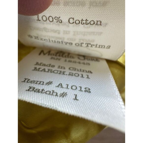 Matilda Jane A Line Green Sleeveless Dress Sz L Retro Summer - Picture 6 of 11